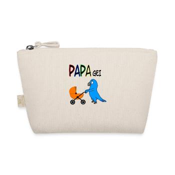 PAPAgei mit Kinderwagen - Bio-Täschchen - Natur - Vorne