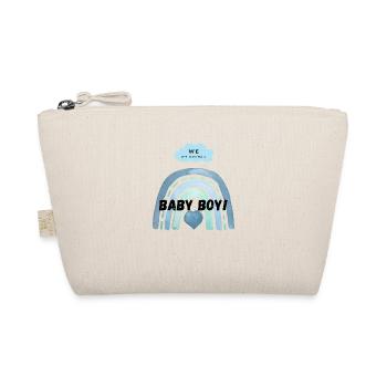 We are having a baby boy! - Organic Pouch - nature - Front