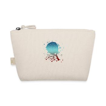 Padel Paddel Schläger Tennis Sport I Geschenk - Bio-Täschchen - Natur - Vorne