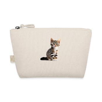 Cute young cat - Organic Pouch - nature - Front