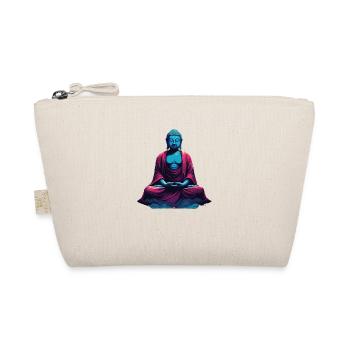 Blauer Buddha in Meditation Versenkung Dualität - Bio-Täschchen - Natur - Vorne