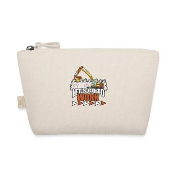 Excavator Construction Site Construction Worker Girl I Gift - Organic Pouch - nature - Front