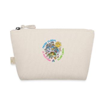 Think Global Climb Local Bright Background - Organic Pouch - nature - Front