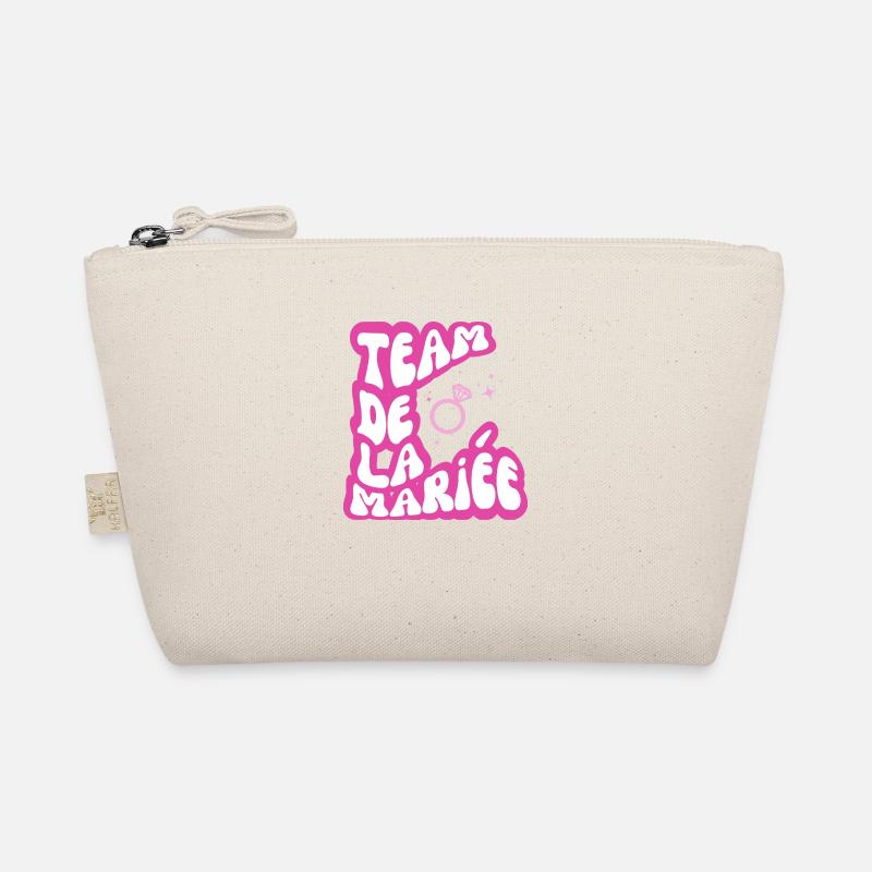Team Bride pink - bridal gift Organic Pouch