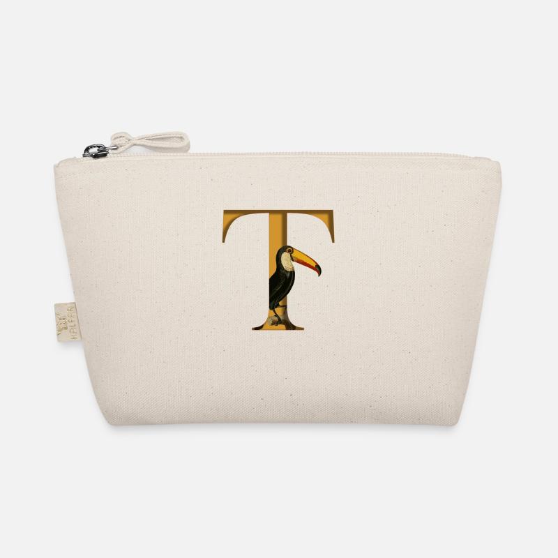 Letter T, Toucan Organic Pouch