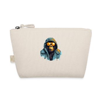 Streetstyle-Berggorilla | Gorilla-Liebhaber - Bio-Täschchen - Natur - Vorne