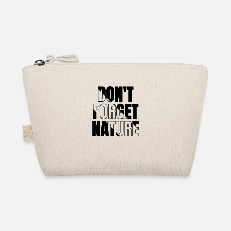 Dont forget nature (bw) Organic Pouch