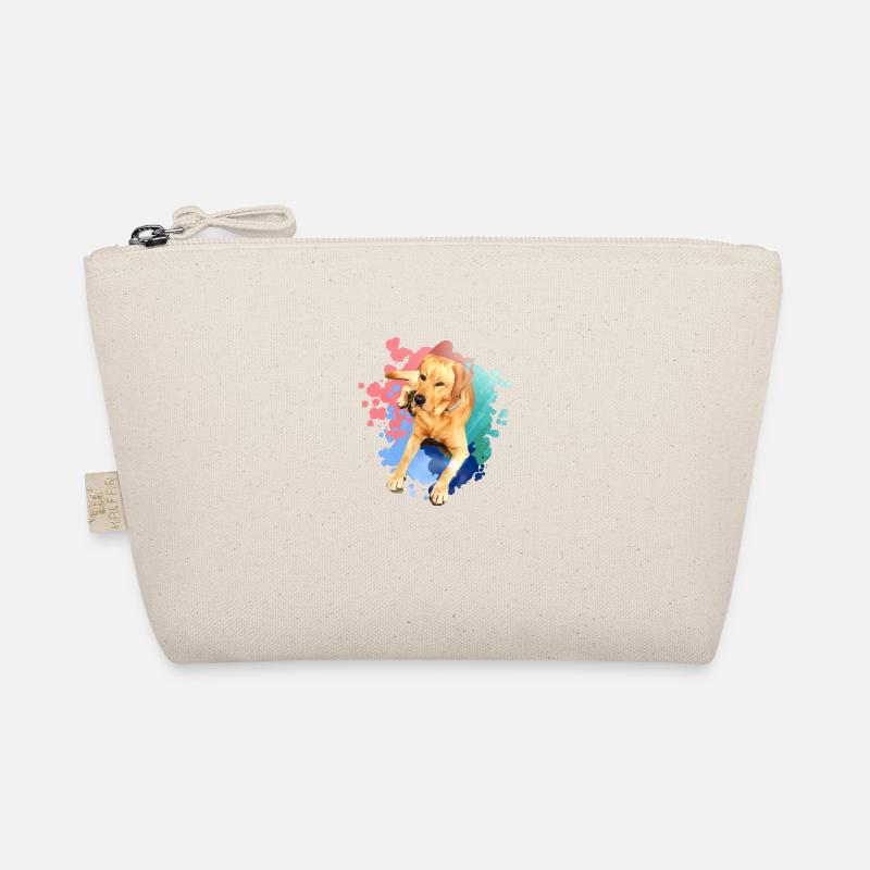Labrador, Golden Retriever, graffit, malerei Bio-Täschchen