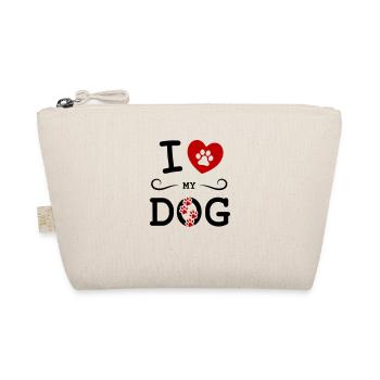 I love my dog - Organic Pouch - nature - Front