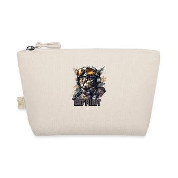 Cat Pilot - Organic Pouch - nature - Front
