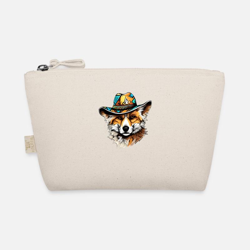 Cooler Fuchs des Sommers - Bio-Täschchen - Natur