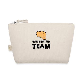 wir sind ein team - Bio-Täschchen - Natur - Vorne