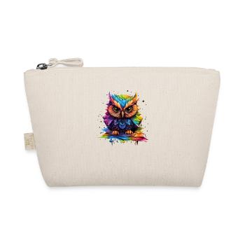 Cute Rainbow - Owl - Organic Pouch - nature - Front