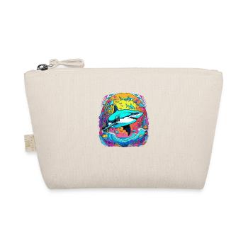 Shark & Sunset - Organic Pouch - nature - Front