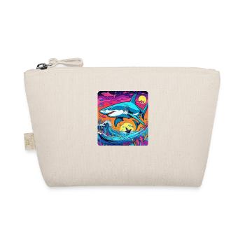 Shark & Sunset - Organic Pouch - nature - Front