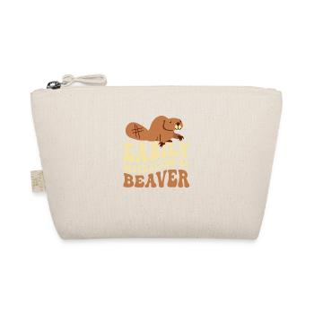 Easily Distracted By Beaver Animal Rodent - Bio-Täschchen - Natur - Vorne