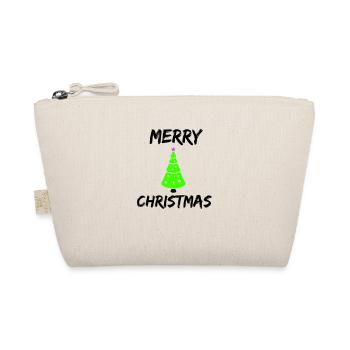 merry christmas - Bio-Täschchen - Natur - Vorne