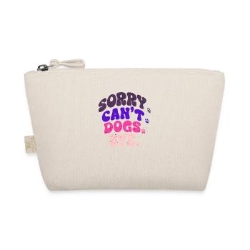 Dogs Lover Groovy Vintage Sorry Can't Dogs Bye - Trousse biologique - nature - Devant