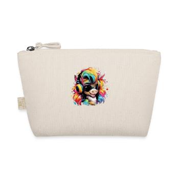 Poulain mignon avec casque cadeau sport équestre - Trousse biologique - nature - Devant
