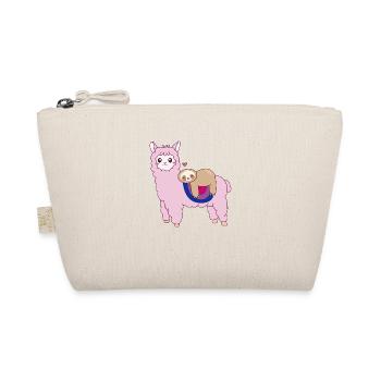 Alpaca Sloth Bisexual Chilling Llama Guanaco - Organic Pouch - nature - Front