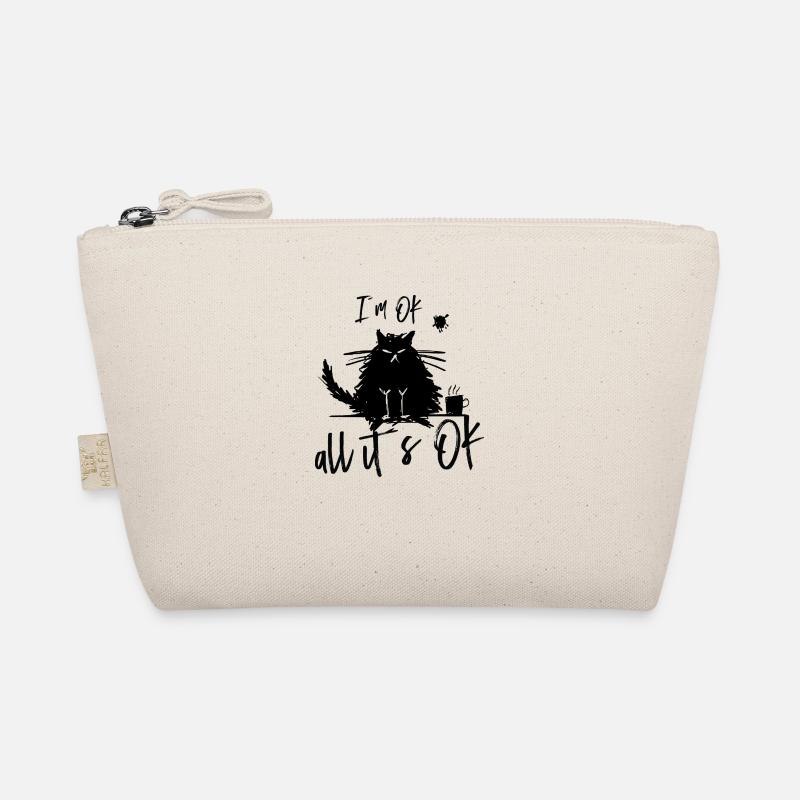 Cat funny funny - Organic Pouch - nature