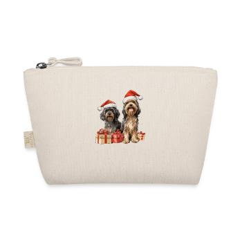 Merry Christmas Dogs - Bio-Täschchen - Natur - Vorne