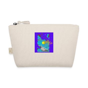 Sky Motif Purple - Organic Pouch - nature - Front