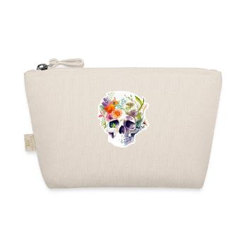 Crâne humain et fleurs 11 - Trousse biologique - nature - Devant