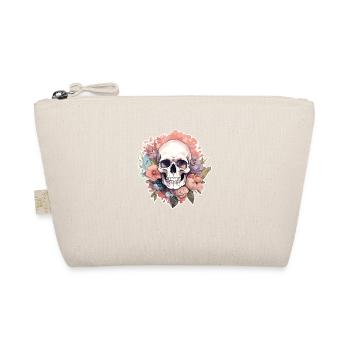 Crâne humain et fleurs 13 - Trousse biologique - nature - Devant