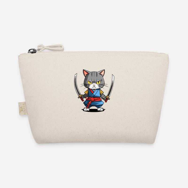 Samurai Cat #39 Organic Pouch