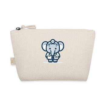Cute Elephant Doctor - Organic Pouch - nature - Front