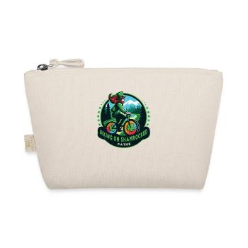 Biking on Shamrocked Paths Saint Patrick's Day 24 - Organic Pouch - nature - Front