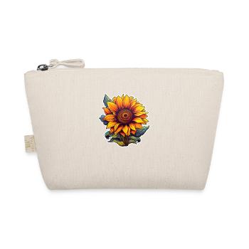 Sonnenblume einzeln - Bio-Täschchen - Natur - Vorne