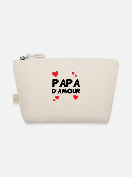 Love Daddy - Father's Day - Organic Pouch - nature - Front