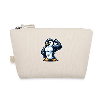 Muskulöser Pinguin - Bio-Täschchen - Natur - Vorne