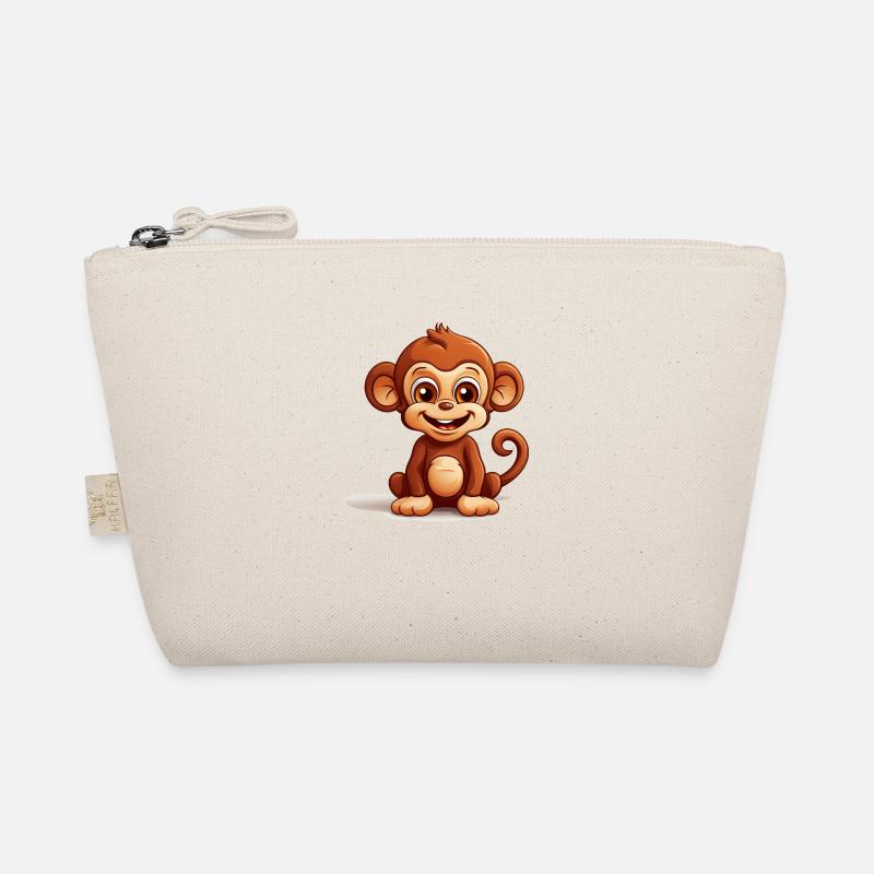 Logo de singe mignon Trousse biologique