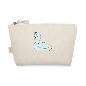Swan light blue - Organic Pouch - nature - Front