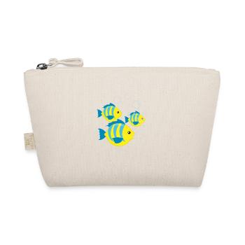 poissons turquoise et jaune avec des bulles - Trousse biologique - nature - Devant