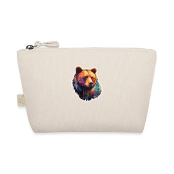 Bear colorful in the wild - Organic Pouch - nature - Front
