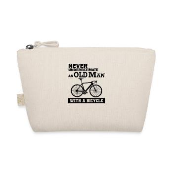 Funny Bicycle Saying - Organic Pouch - nature - Front
