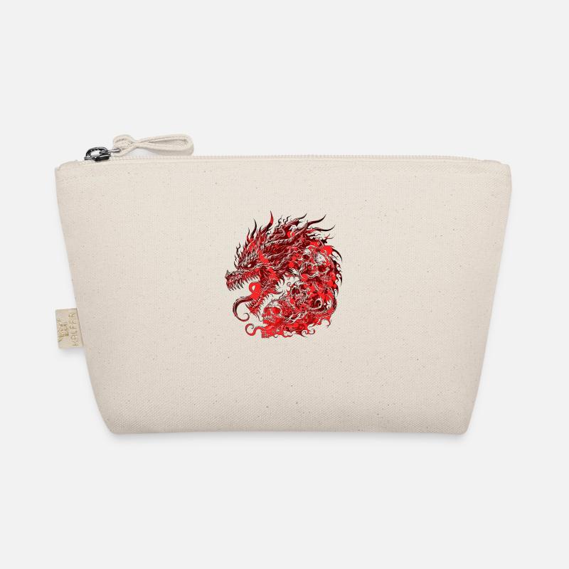 Fantasy Dragon Anime Dragon head Mythical reptile magic Organic Pouch