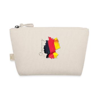 Germany Flag on the Germany Map EN - Organic Pouch - nature - Front