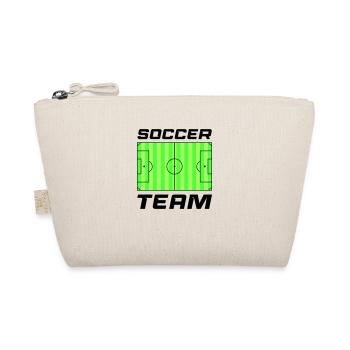 rasen fussball soccer team - Bio-Täschchen - Natur - Vorne