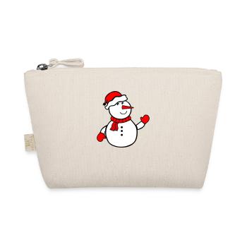 snowman - Organic Pouch - nature - Front