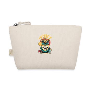 Tiki mask drinking a. - Organic Pouch - nature - Front
