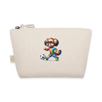 Chien de joueur de football mignon - Trousse biologique - nature - Devant