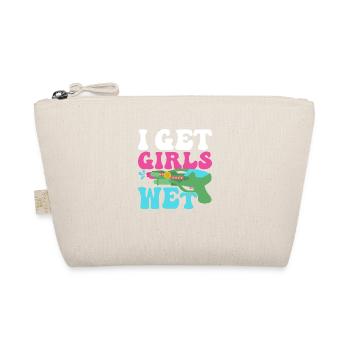I Get Girls Wet Squirt Gun Summer Water Fun - Organic Pouch - nature - Front