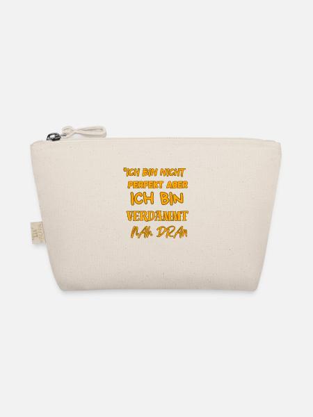 "I'M DAMN CLOSE" - Organic Pouch - nature - Front