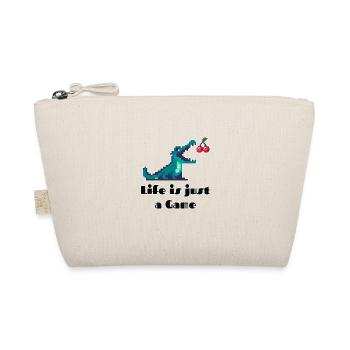 Life is Just a Game Retro Pixel Art Design - Bio-Täschchen - Natur - Vorne