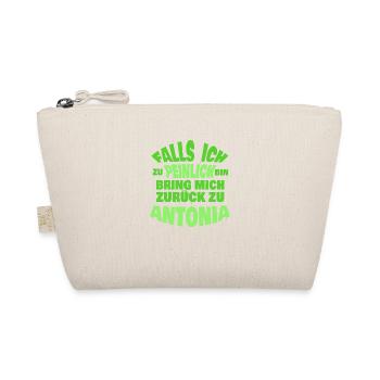 Gift for Antonia - Organic Pouch - nature - Front